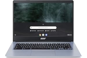 Acer Chromebook, 14" screen, 4GB RAM, 64GB eMMC, Chrome OS, Silver, CB314-1H-C9XV