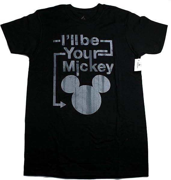 Amazon I Ll Be Your Mickey ミッキーマウス メンズ レディース 半袖 Tシャツ 黒 Usaディズニーパーク限定品 Us限定 ディズニーtシャツ S 並行輸入品 Tシャツ カットソー 通販