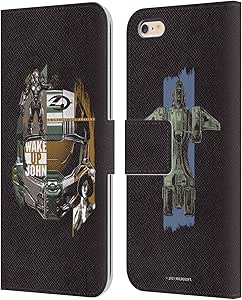 Head Case Designs Officially Licensed Xbox Game Studios Halo Infinite Wake Up John 20th Anniversary Leather Book Wallet Case Cover Compatible with Apple iPhone 6 Plus/iPhone 6s Plus