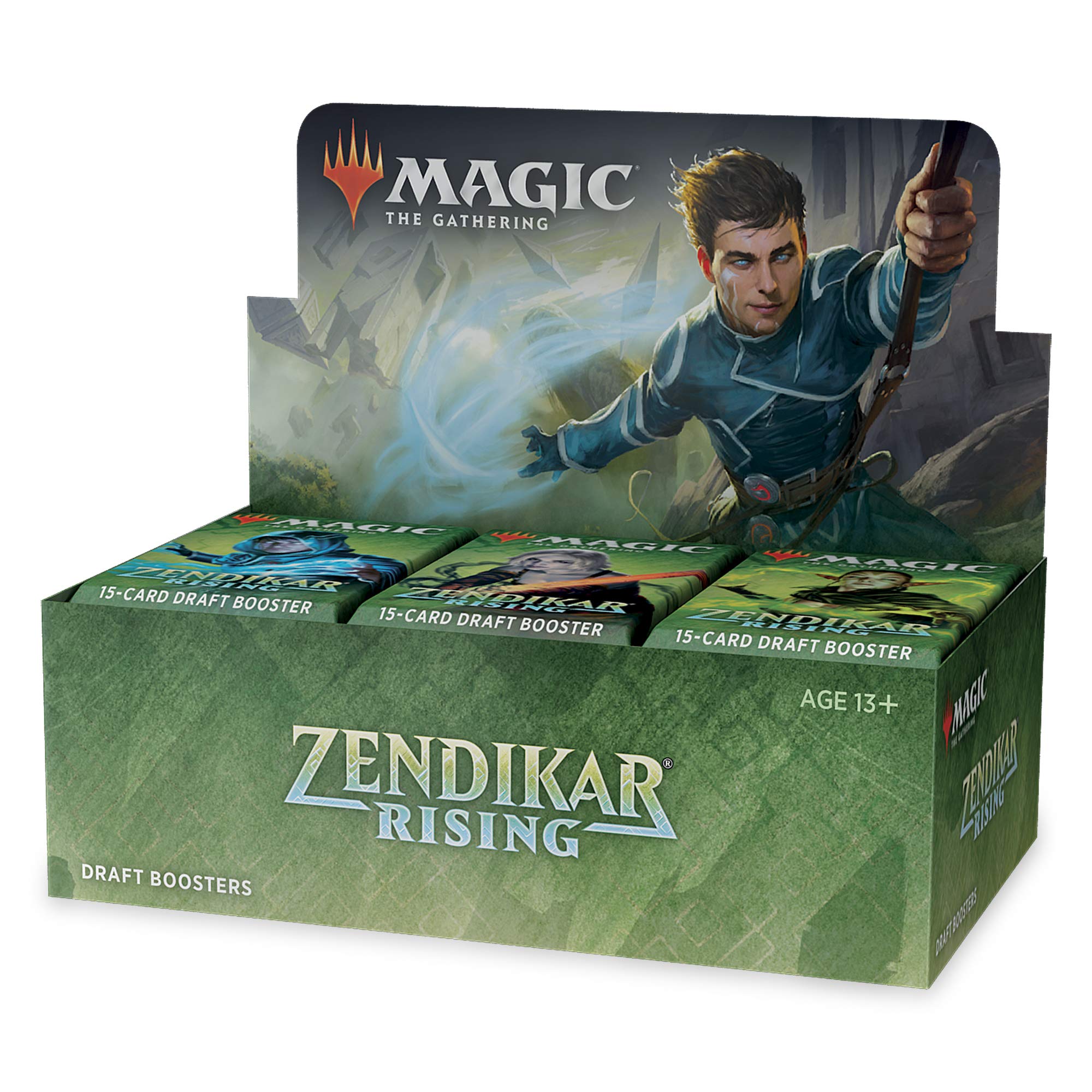 Magic The Gathering - Zendikar Rising Draft Booster Display of 36 Packs, C75380000