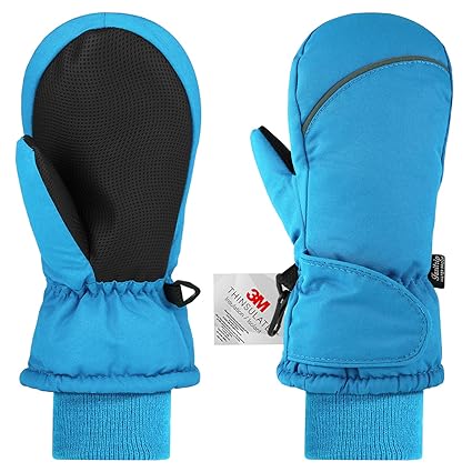 Fazitrip Kinderhandschuhe Fäustlinge Kinder Wasserdicht Winddicht Handschuhe Jungen Mädchen