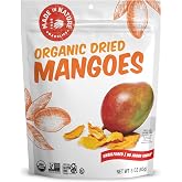 Made in Nature Organic Dried Mangoes, Non-GMO, Gluten Free, Unsulfured, Vegan Snack, 3oz (Pack of 1), Packaging May Vary