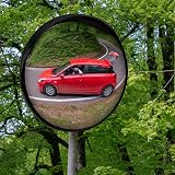 Eidoct Convex Safety Mirror 30cm 12" Wide Angle Driveway Garage Traffic Wall view 7
