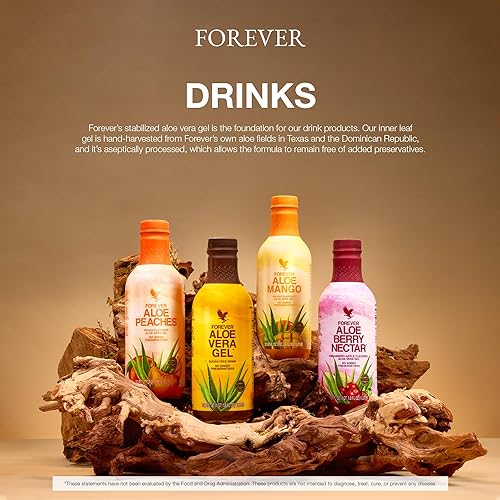 Forever Living - Aloe Berry Nectar - 90.7% Pure Aloe Vera Gel with  Cranberries and Apples - No Preservatives -