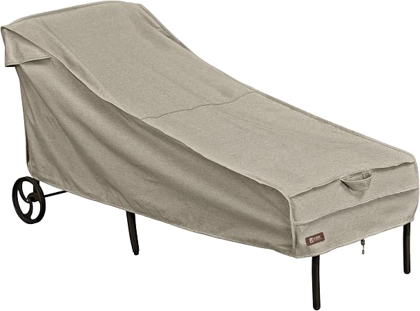 Amazon Com Classic Accessories Montlake Water Resistant 66 Inch Patio Chaise Lounge Chair Cover Garden Outdoor
