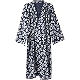 haozaikeji Women Men Kimono Pajamas Soft Cotton House Sleepwear Casual Lightweight Bathrobes Japanese Style Loose Loungewear