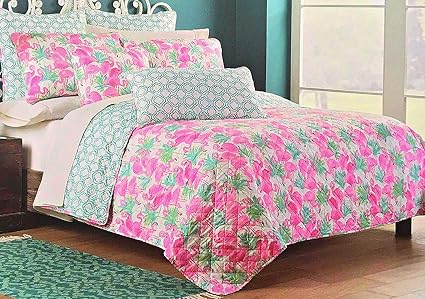 Amazon Com Cynthia Rowley Summer Full Queen 3 Pc Reversible