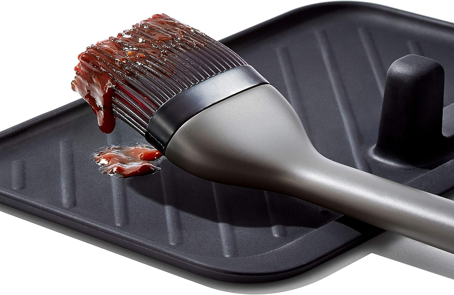 OXO Good Grips Grilling Basting Brush, 12.5 x 4.5 x 1.5, grey: Kitchen & Dining