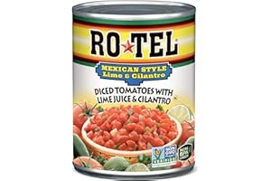 RO-TEL ROTEL Mexican Style Lime and Cilantro Diced Tomatoes and Green Chilies, 10 oz. (Pack of 12)