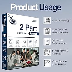 2 Part Reverse NCR Carbonless Paper (5887), 8.5" x
