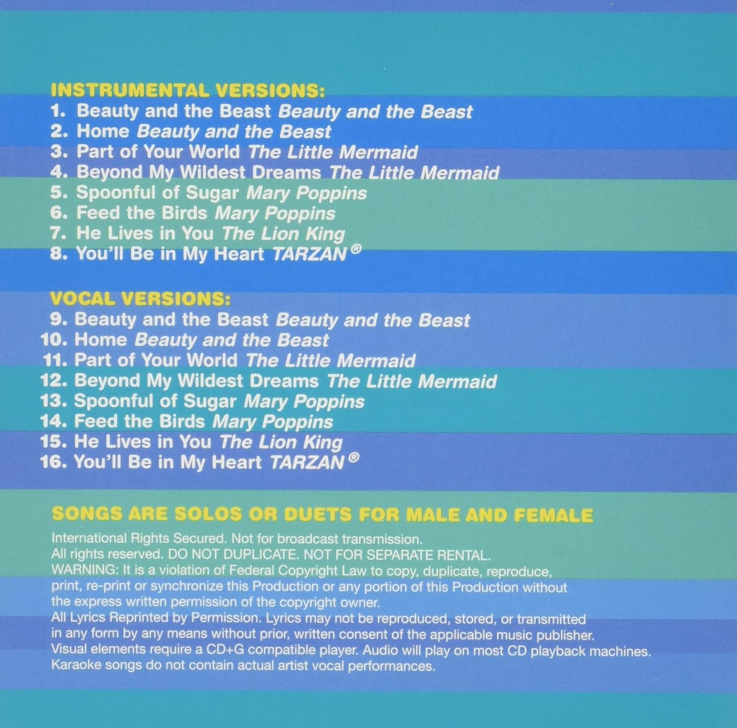 Amazon Disney S Karaoke Series Disney On Broadway Various Artists 外国のうた 音楽