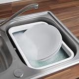 Beldray Collapsible Washing Up Bowl LA030191GRY Foldable Kitchen Basin view 6