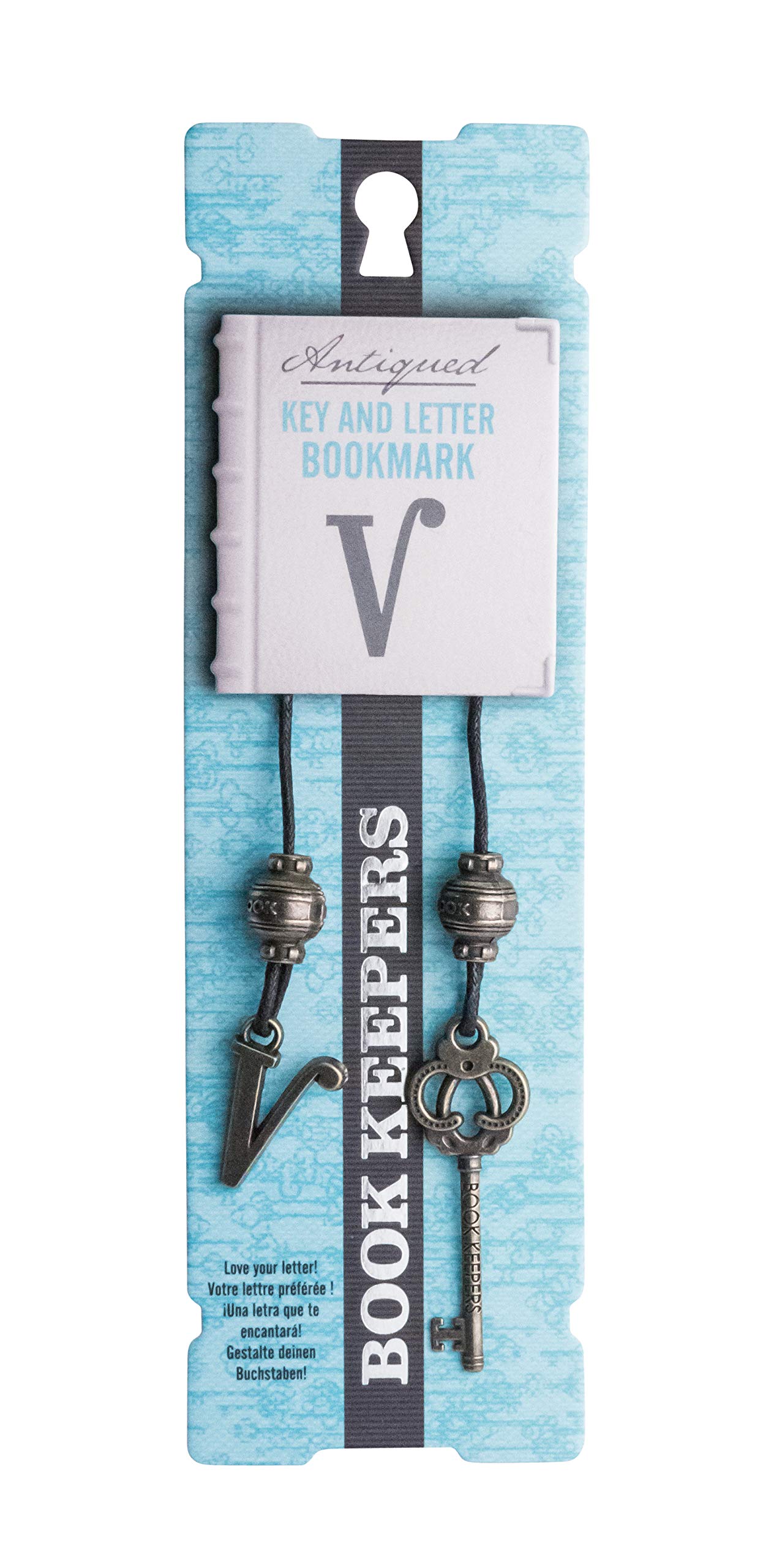 IF Book Keepers Personalised Bookmark - Letter V