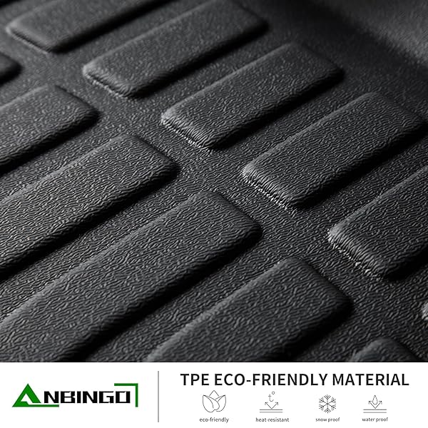 ANBINGO®FLOOR MATS FIT FOR INFINITI QX80/NISSAN ARMADA 2019-2024 ALL WEATHER CAR MATS RUG FOR NISSAN ARMADA TPE RUG MAT FOR INFINITI QX80 RUBBER TRUNK LINER CARPET FOR NISSAN ARMADA ACCESSORIES