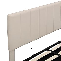 Merax Full Size Upholstered Platform Bed with a