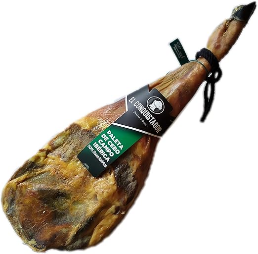 5 Kg Jambon Iberique Epaule Pata Negra Originaire De Porcs Iberiques Eleves En Plein Air A Dehesas Epaule Iberique Espagnol Jamon Iberico Paleta Iberica Cebo De Campo Amazon Fr Epicerie