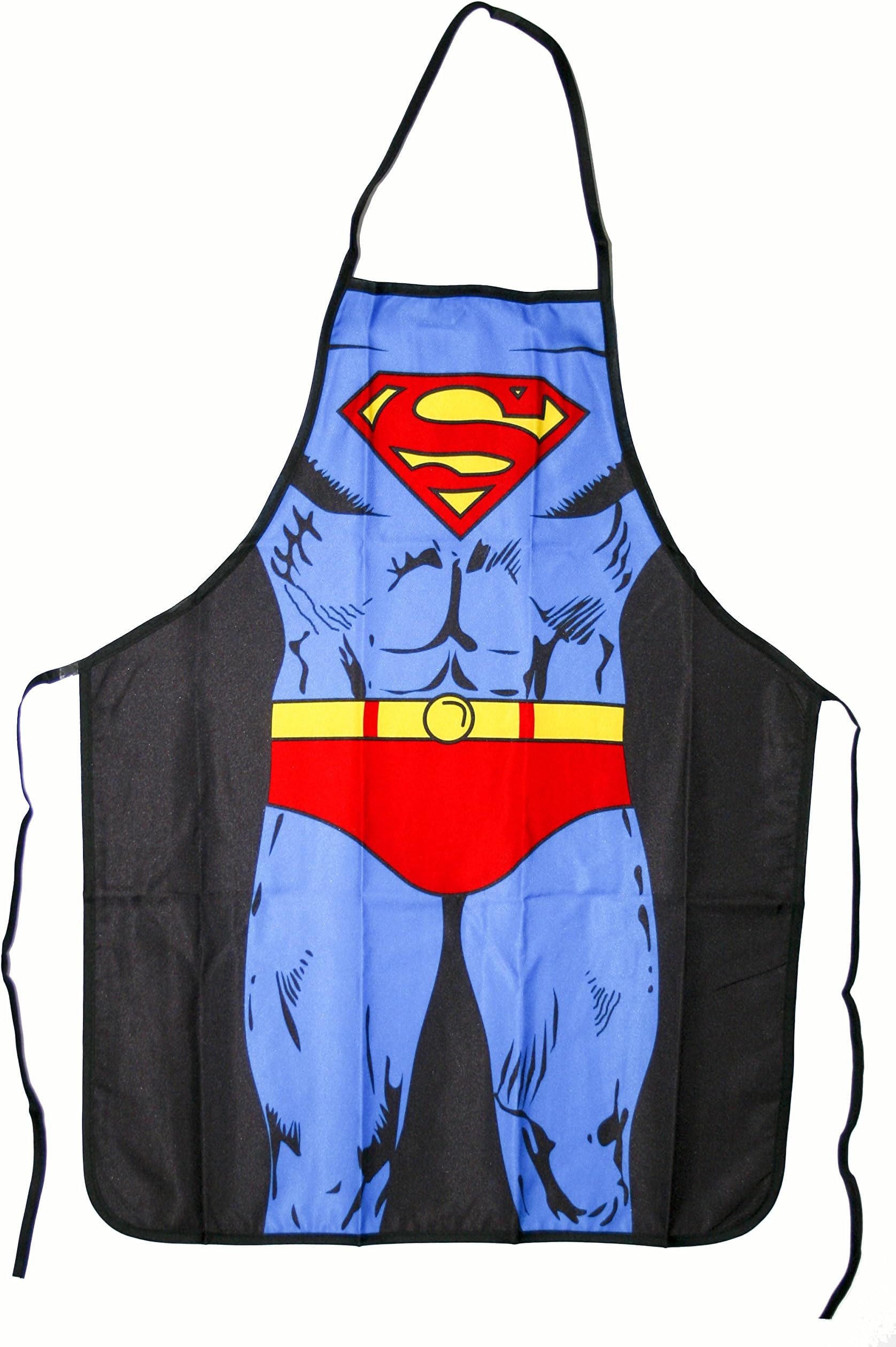 Polyester Adult Apron Comic Character Blue Red Superman