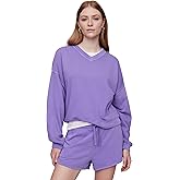 GAP womens French Terry V-neck Sweatshirt