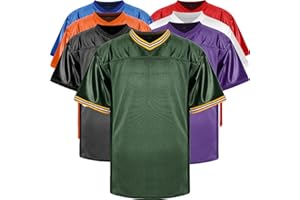 JKNAKN Blank Football Jerseys Mesh Athletic Football Shirt Practice Sports Uniform Black White Jersey