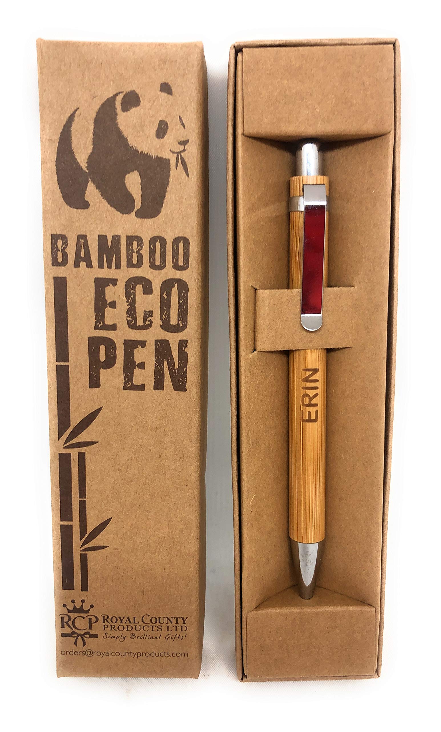 Personalised Bamboo Pens - Eco Friendly - Erin