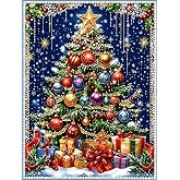 Pearl Christmas Tree Diamond Painting Kits for Adults,5D Diamond Art | DIY 3D Special Shape Pearl Xmas Tree Gem Art Crafts Paint by Diamonds Relaxing for Home Wall Decor 12x16In