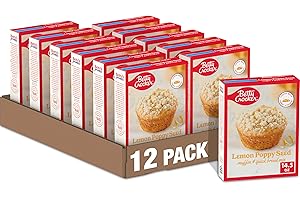 Betty Crocker Muffin and Quick Bread Mix, Lemon Poppy Seed With Streusel, 14.5 oz (Pack of 12)