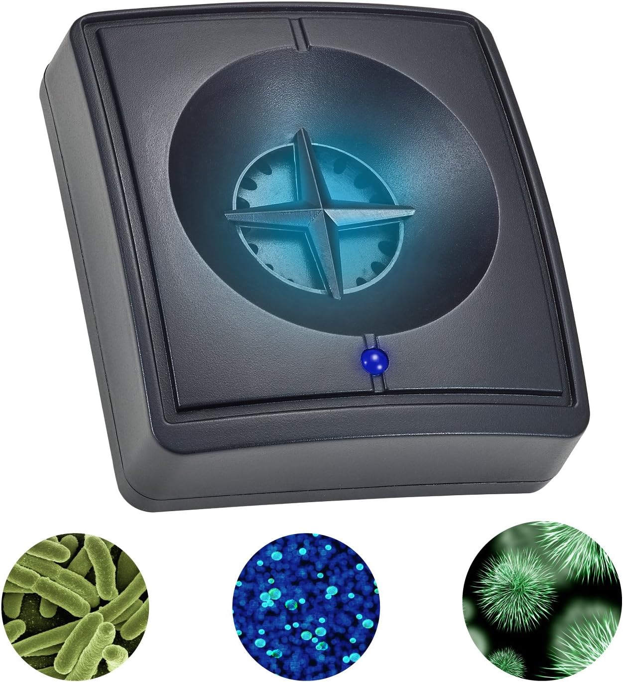 NewRam UV-C Sanitizer, Deodorizer and Purifier, Captures Allergens, Kills Germs, Freshens Air and Reduces Odors from Pets, Dust, Cooking and Laundry