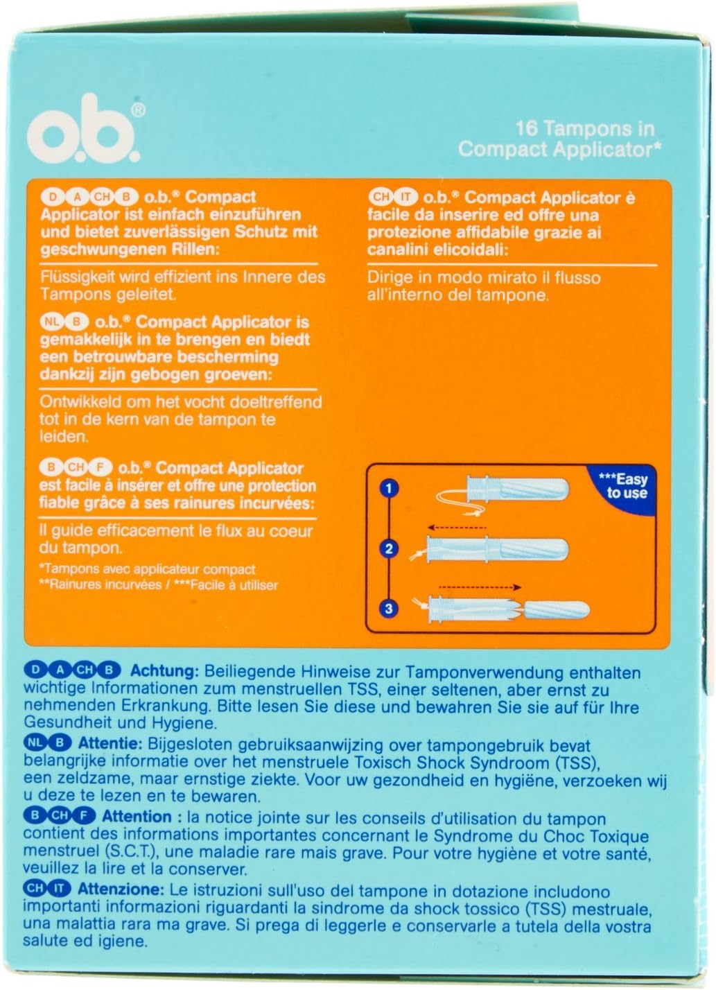 Business Industry Science Tampons O B Original Normal Tampons With Ribbed Sides For Extra Protection Tecnolog Ind Br