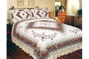 Elegant Decor Victorian Treasure Quilt Choose from Twin,Queen,King,Super King,& Sham (Standard Sham 20W x 26L)