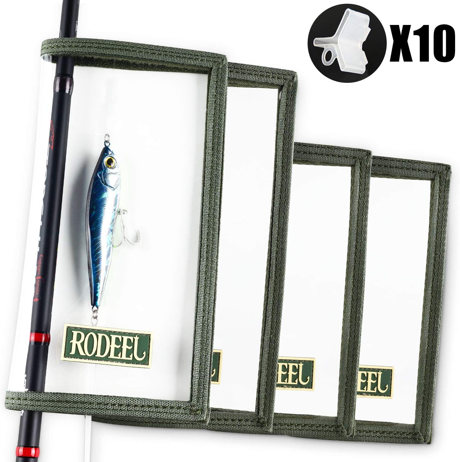 Thekuai Fishing Lure Cover Fishing Hook Covers，Durable & Clear PVC Keeps Children 5 Piece Lure