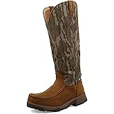 Twisted X Men's 17" Waterproof Rear Zip Snake Boot, Mossy Oak Bottomland