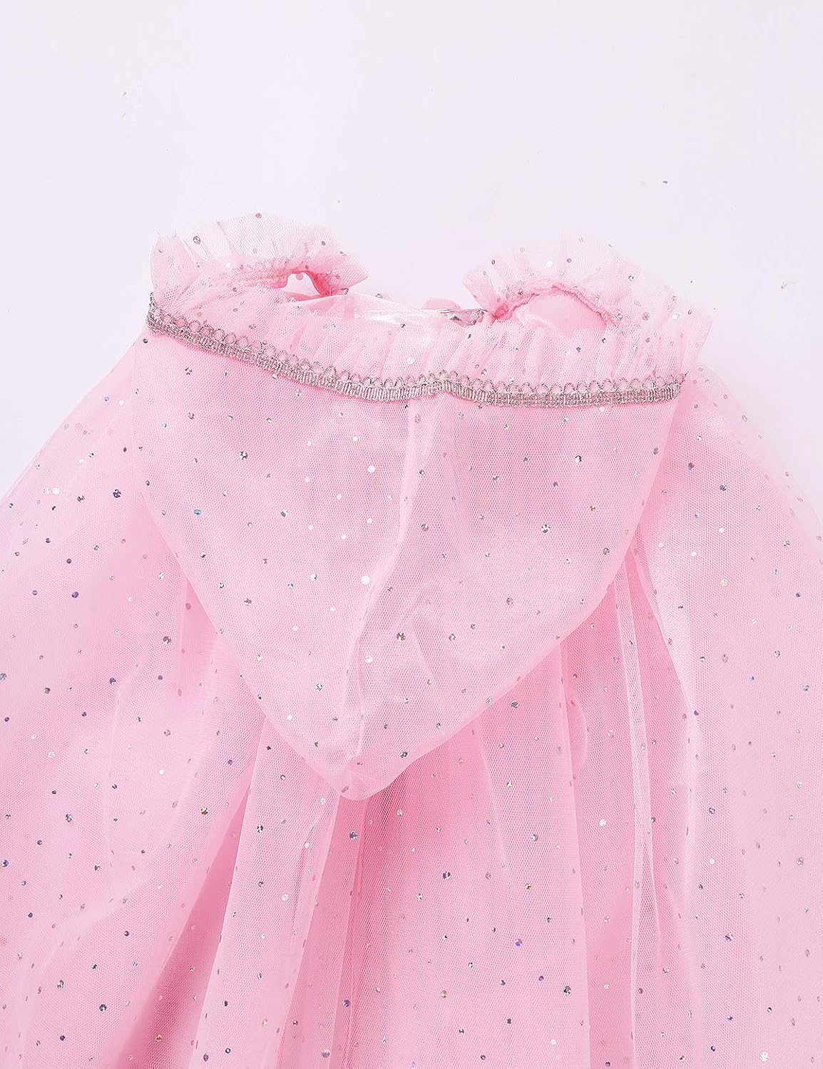 Costume da principessa medievale rosa con velo per bambina per 25,40