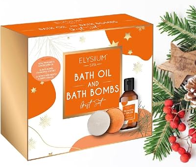 151 Elysium Spa Bath Oil & Bomb Gift Set Mandarin Ginger Neroli Scent