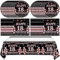 41Pcs 18th Birthday Party Decorations for Girls
