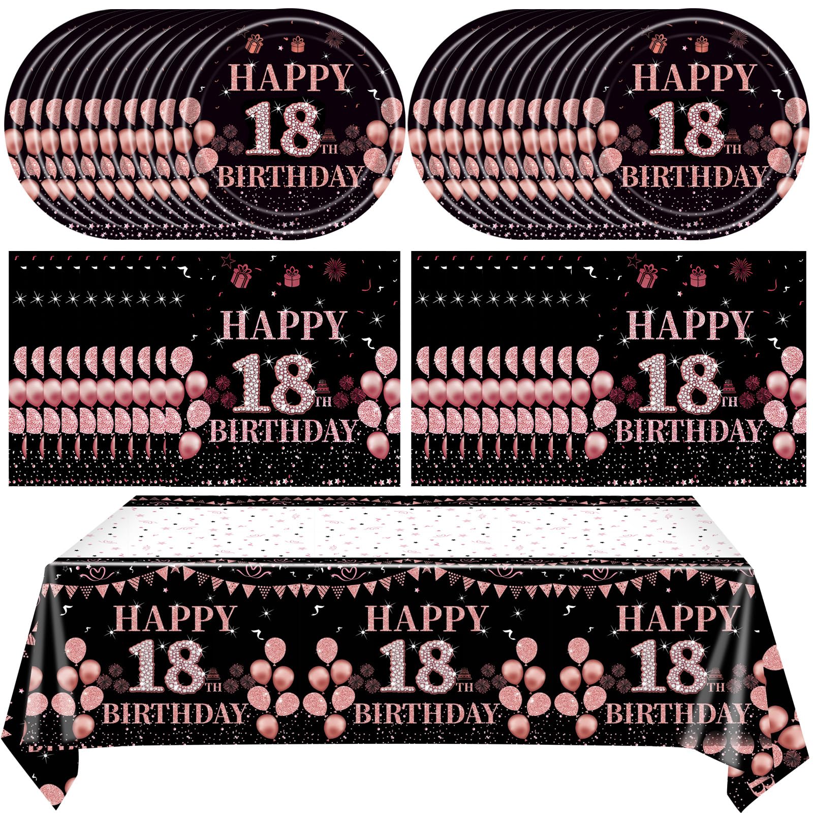 41Pcs 18th Birthday Party Decorations for Girls