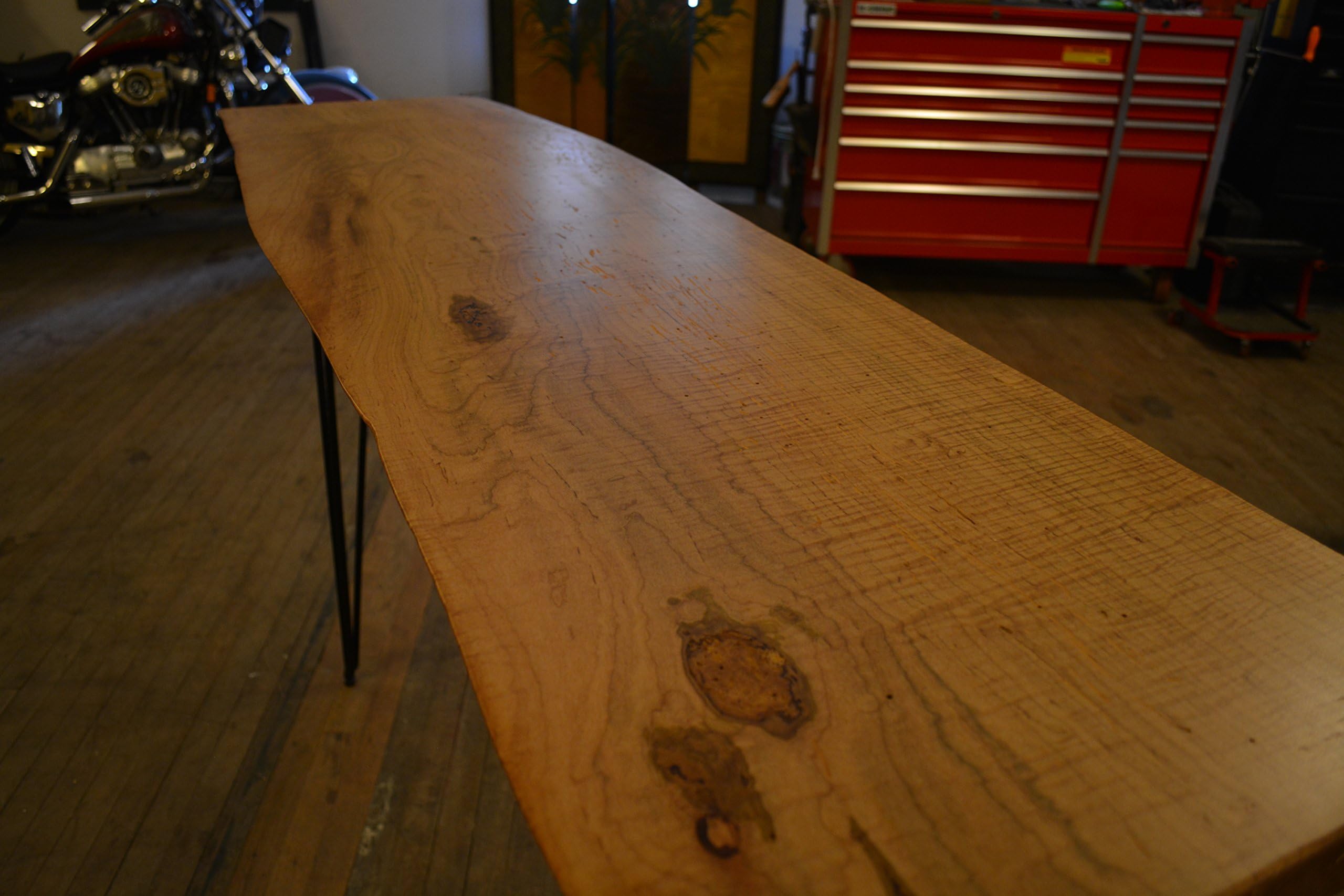 Live Edge Maple Bar Table