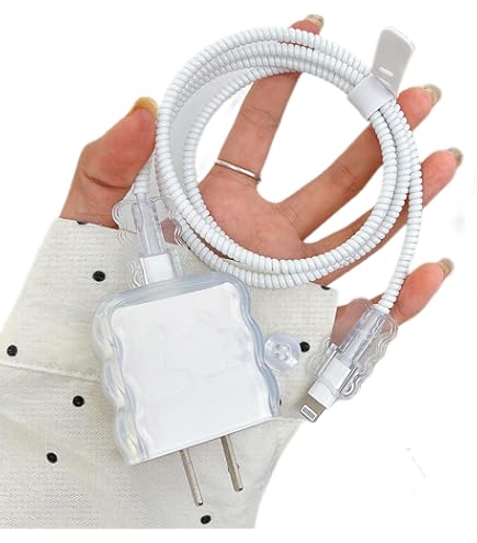 Price History Of Meyaar 5 In 1 Cable Protector For IPhone 18W/20W USB-C Charger With 3D Bow Tie Wave Design,Clear Soft Phone Charging Protective Case Data Line Cover C From Amazon 63_66771541