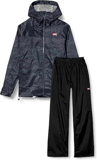 Amazon エドウィン Edwin エドウィン レインスーツ 上下セット レインウェア ベリオスレインスーツ メンズ レインスーツ 上下セット 通販