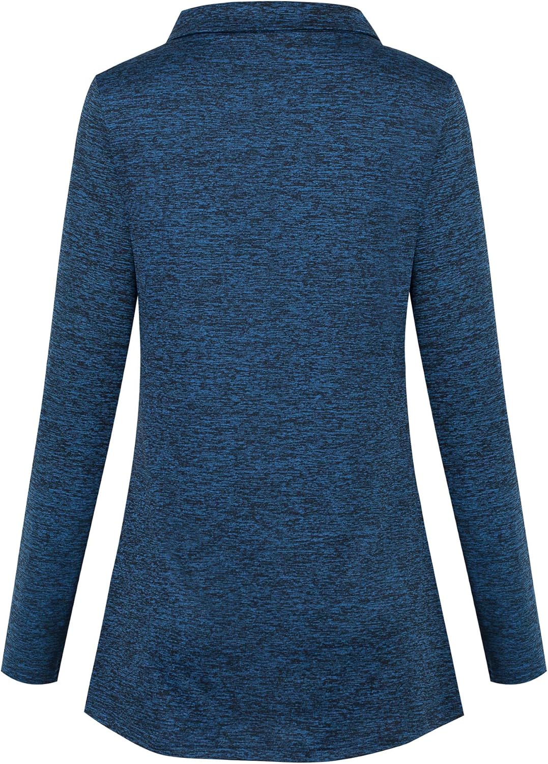 Nandashe Women's Yoga Shirts Long Sleeve Quarter Zip Top Workout Running Jackets: Clothing