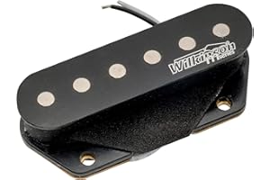 MUSICLILY Wilkinson WOVT Low Gauss Vintage Nashville Ceramic Bridge Telecaster Pickup for Tele Style Electric Guitar, Black
