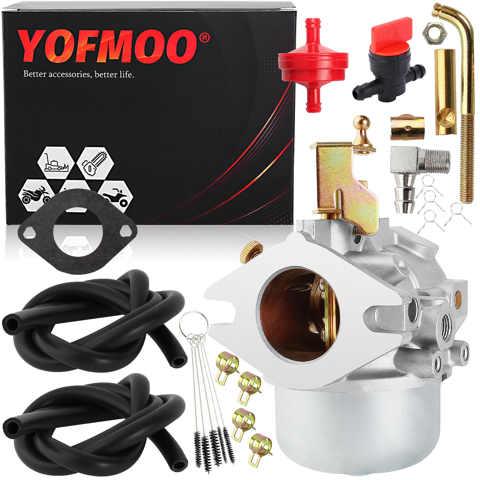 Yingshop Lawnmower Carburetor Carb Fits Kohler #30 K321 K341 14hp 16hp John Deer Tractor 316 Club Cadet 1600 1650