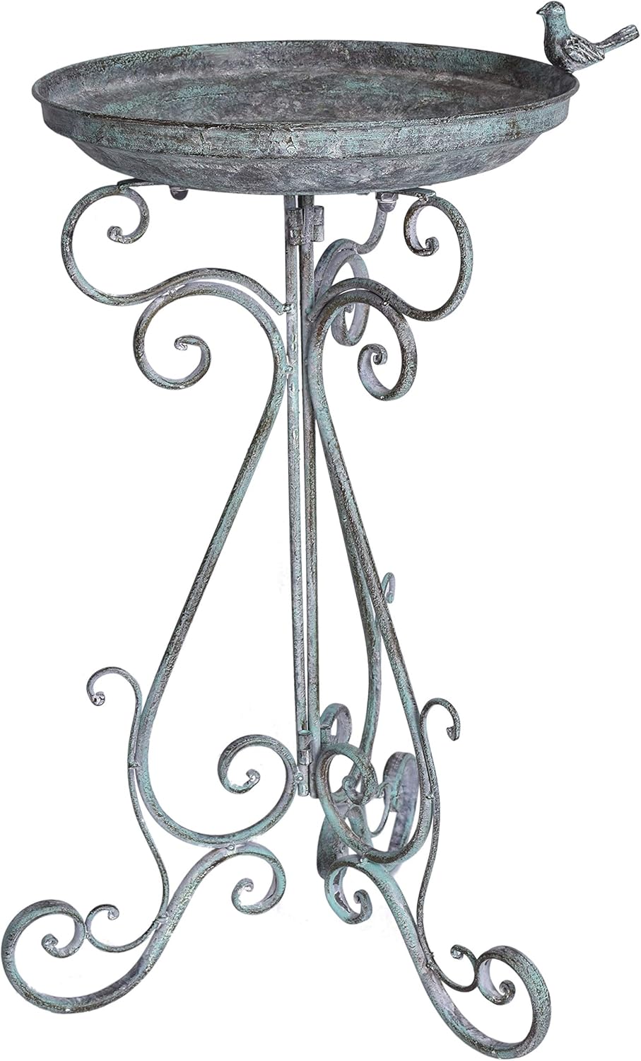 Vogeltranke Vintage Schale Metallschale Vogelbad Landhausstil Garten aja086 Palazzo Exklusiv