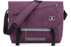 OIWAS Messenger Bag for Women, 17 Inch Laptop Crossbody Bags Men Casual Satchel Shoulder Bag College Travel Office Briefcase