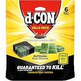 D-Con Corner Fit Mouse Poison Bait Station, 6 Count (Pack of 8)