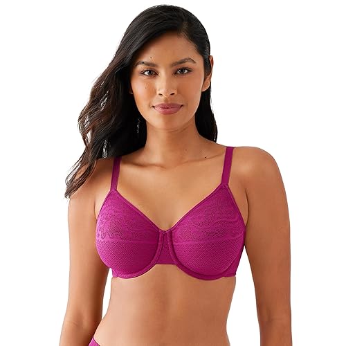 Wacoal Women's Visual Effects Unlined Full Coverage Underwire Minimizer Bra, 857210, Carnevale Pink