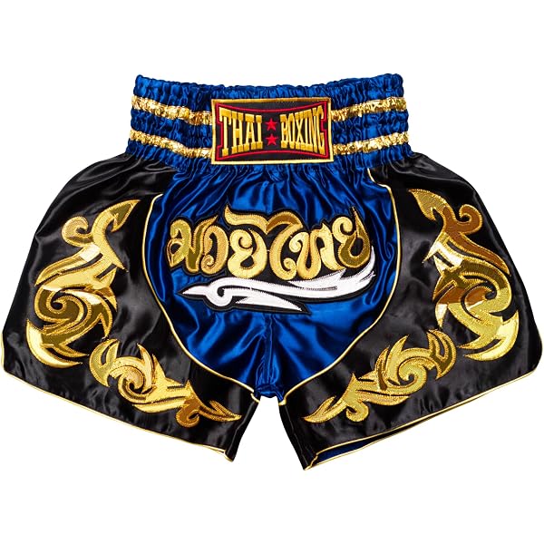 Tiger Pro Muay Thai Boxing Shorts | Training & Combat Sports Shorts | Orange/Black & Blue/Black Colors