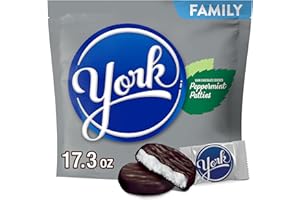 YORK Dark Chocolate Peppermint Patties, Candy Family Pack, 17.3 oz