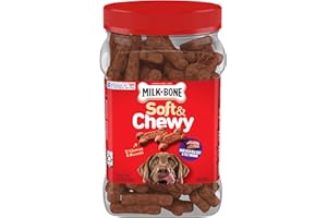Milk-Bone Soft & Chewy Dog Treats, Beef & Filet Mignon Recipe, 25 Ounce