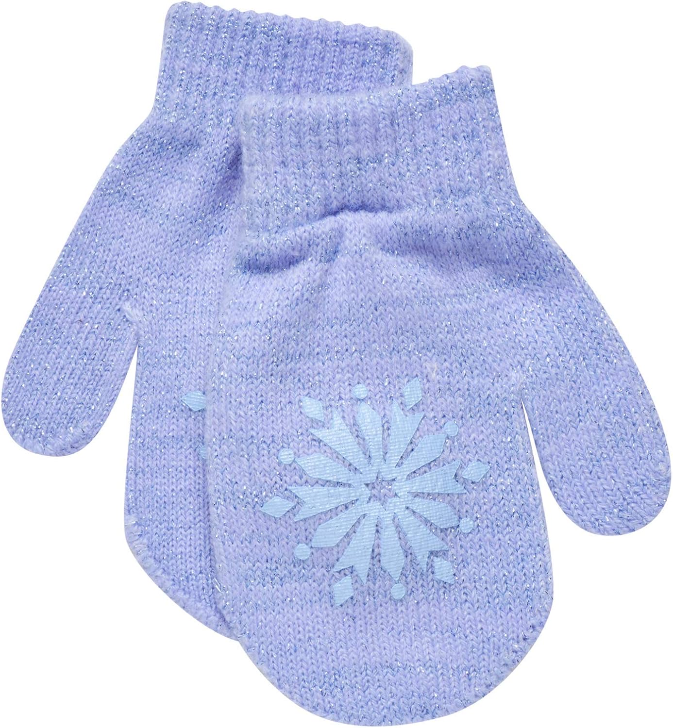 Disney Little Girls Frozen Elsa and Anna Beanie Hat and Gloves Cold Weather Set (Age 2-7): Clothing