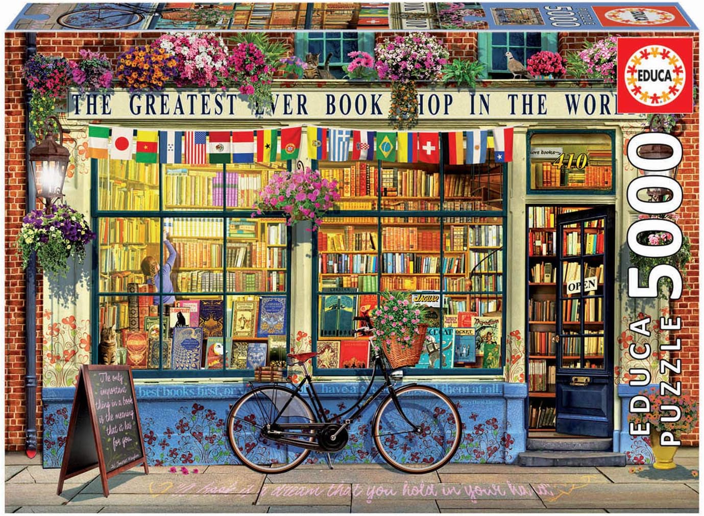 Educa Puzzle 5000 pièces La meilleure librairie du monde Amazon.co.uk Toys & Games